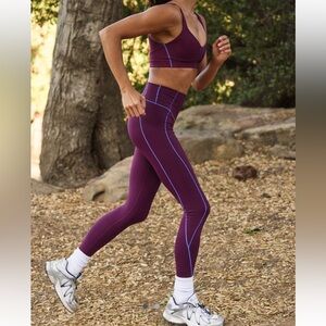 Level Up Leggings - Black Cherry